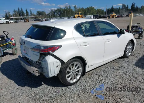 2012 Lexus Ct 200H Premium из США, поврежденный, VIN JTHKD5BH8C2072777